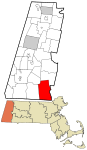 Berkshire County Massachusetts incorporated and unincorporated areas Sandisfield highlighted